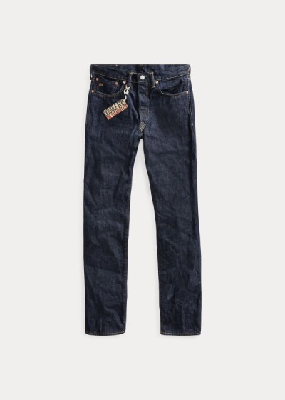 Men's Ralph Lauren Straight-Fit Once-Washed Denim Jeans | 482703EYQ